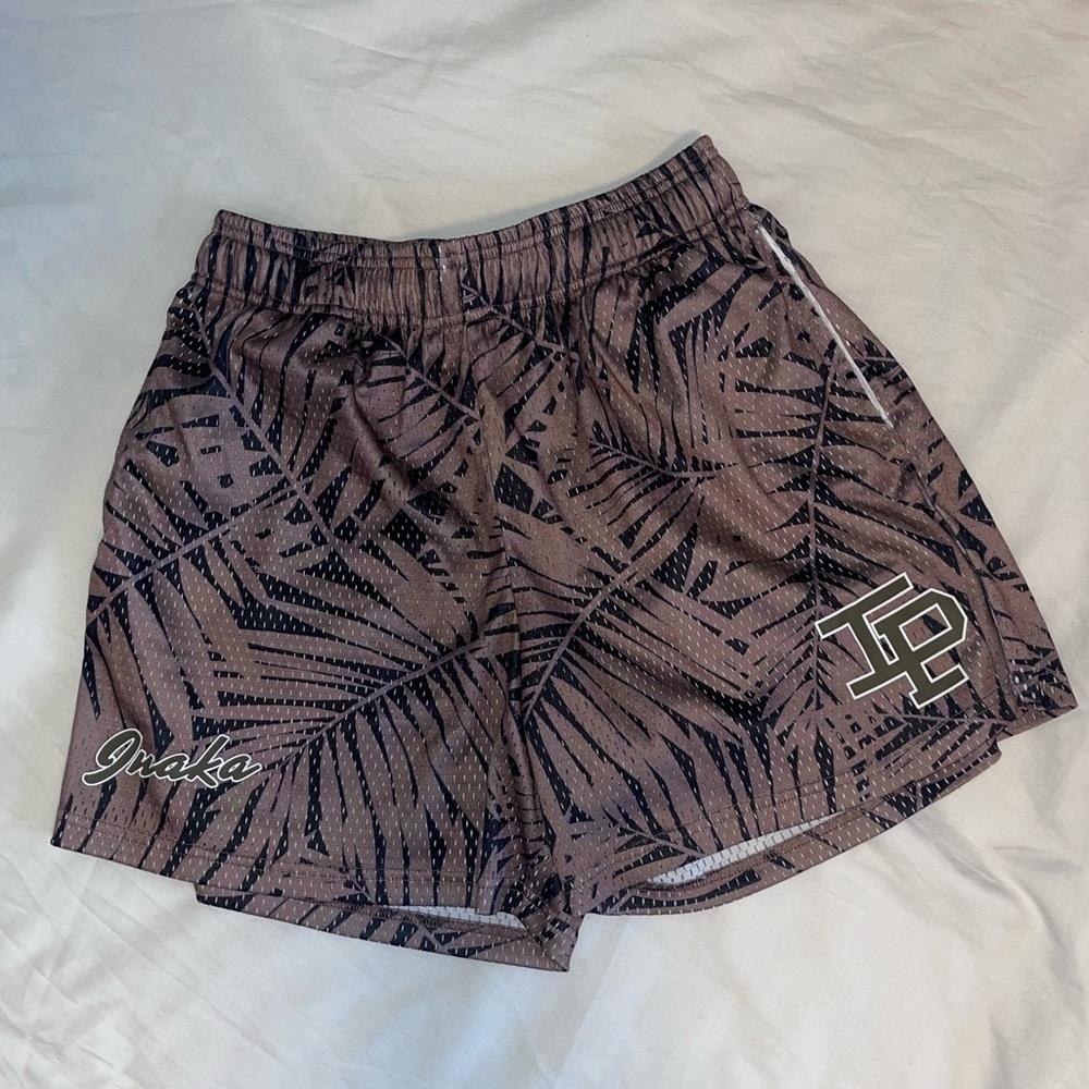 Inaka Power mesh shorts in palm. Size small never worn